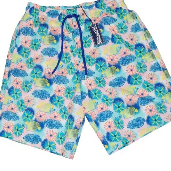 Vilebrequin Okohina Reef Paradise Sea Urchin Fish Print Swim Trunks NWT - Picture 5 of 6